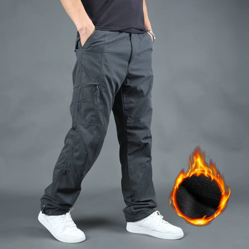 Fly Line - Pantaloni Cargo da Uomo Foderati in