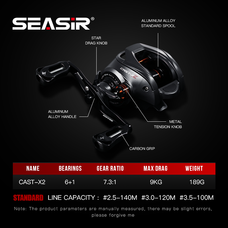SEASIR Cast-X2 Mulinello da ba - Kastking Reel Zephyr recensione e prezzo