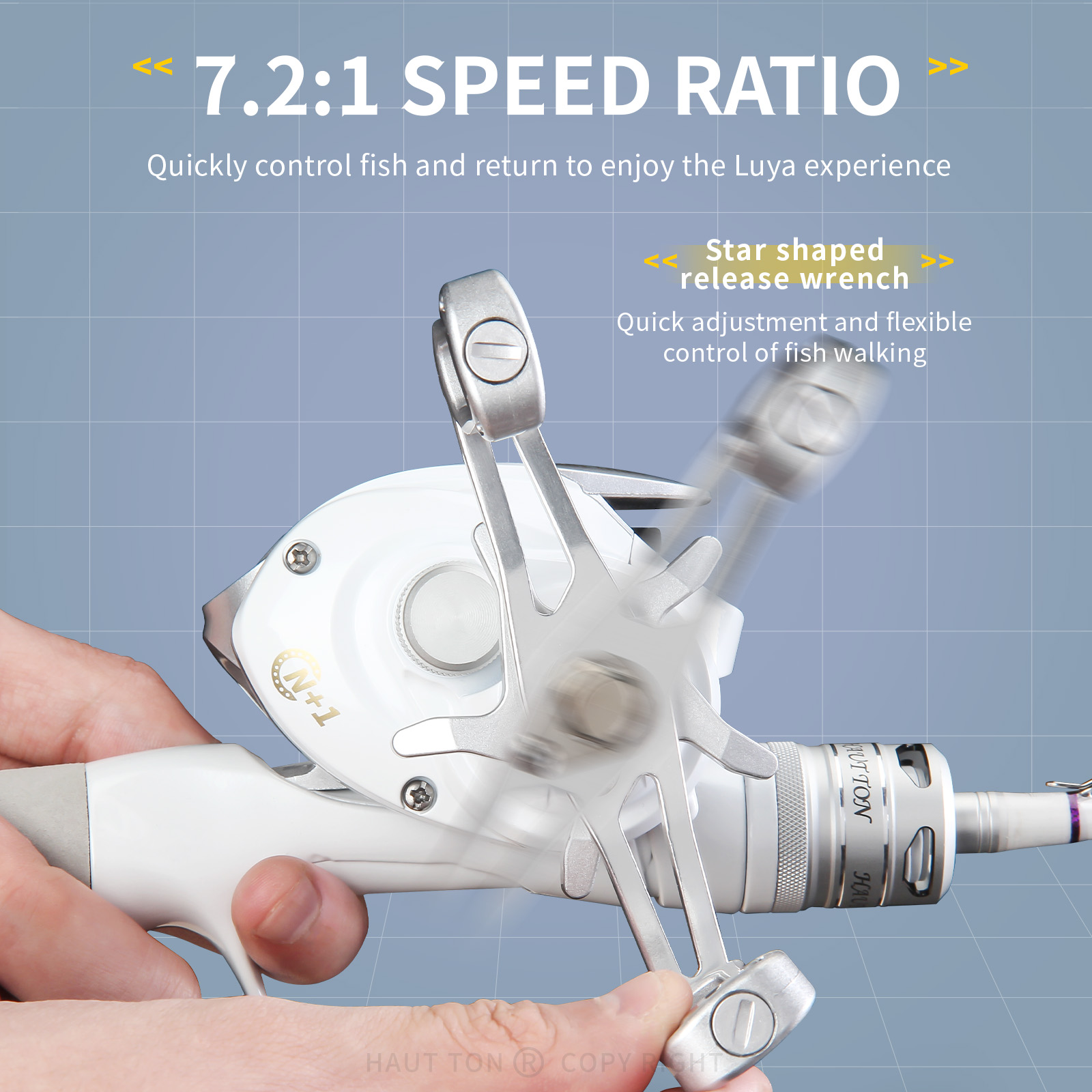 Mulinello da baitcasting HAUT  - Kastking Reel Zephyr recensione e prezzo